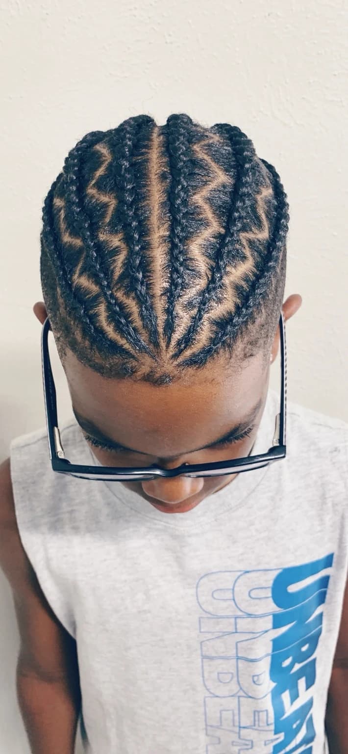 Zigzag Cornrows by Pejah Braiding