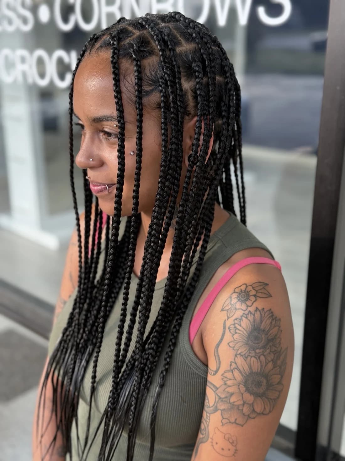 Large Individual Braids by Pejah Braiding