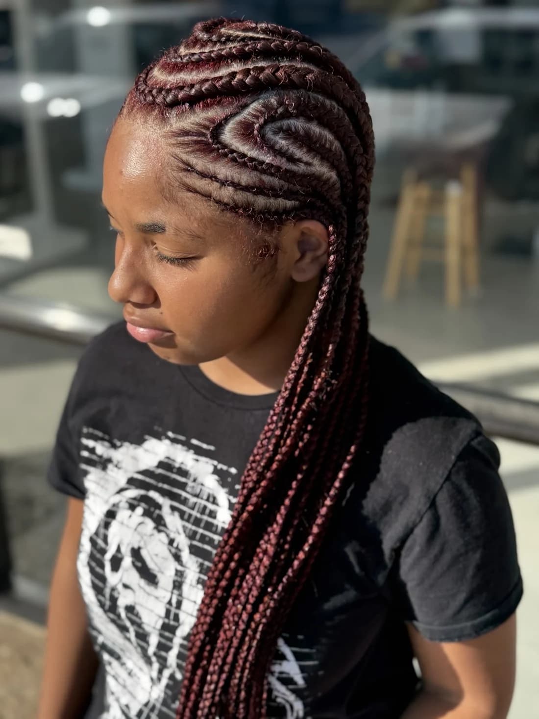 Heart Cornrows by Pejah Braiding