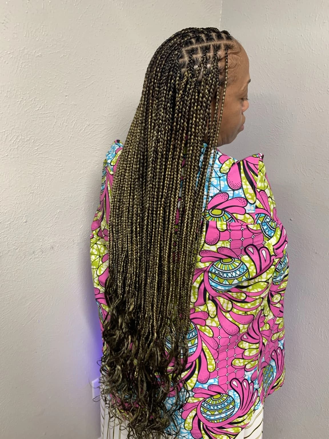 Length, parting & a color blend