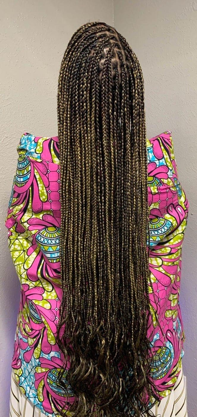 Length, parting & a color blend
